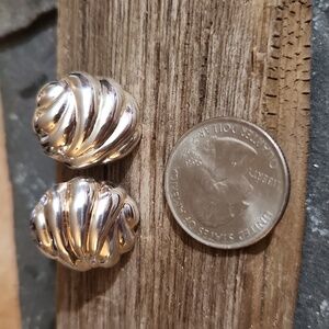 Sterling Silver Earrings Freeform NWOT